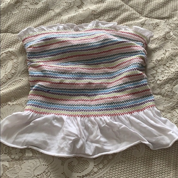 Striped colorful crop top - Picture 1 of 4